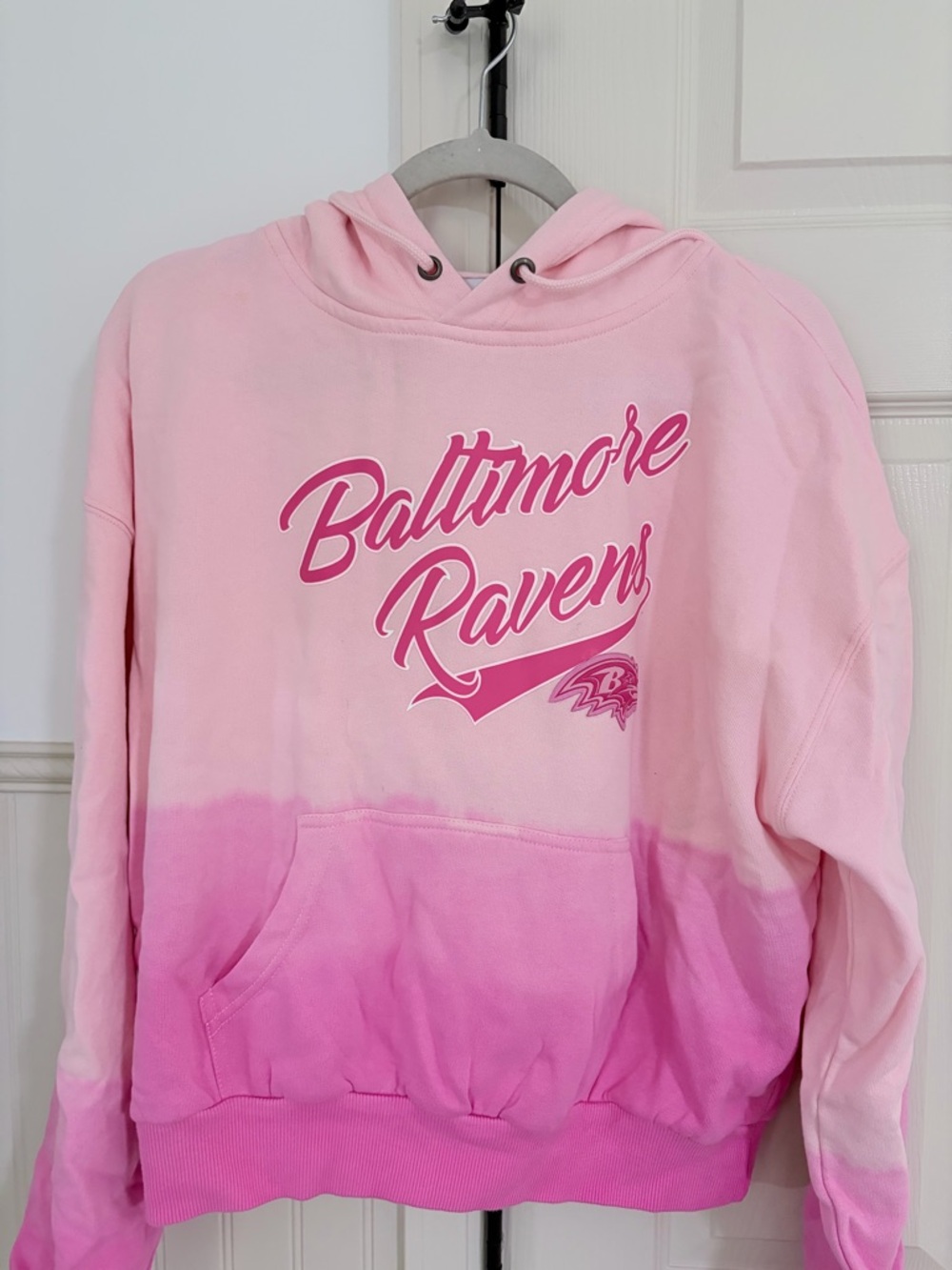 Baltimore Ravens Pink Ombre Hoodie Sweatshirt